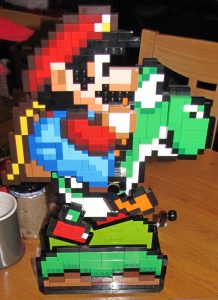 Finished model of Lego Mario & Yoshi Model
