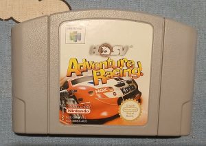 Image of the front of an HSV Adventure Racing N64 cart.