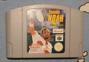 Image of front of Yannick Noah All Star Tennis N64 cart.